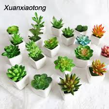 office table decor indoor fake plants