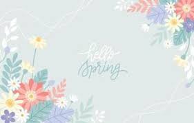 spring background vector art icons