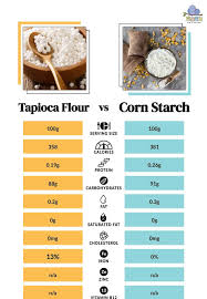 tapioca flour vs corn starch key