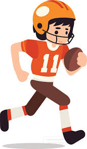 football clipart boy running with a