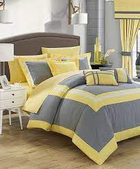 20 piece gray yellow comforter set