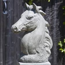 Horse Cast Stone Garden Statue