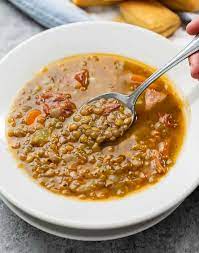 lentil soup with ham the cozy cook