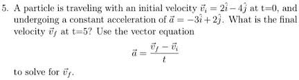3i 2j What Is The Final Velocity