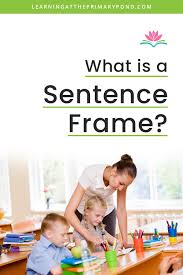 what is a sentence frame learning at