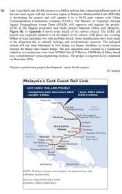 The east coast rail link corridor will help boost foreign investments and offer opportunities for chinese manufacturers hit by the trade war. Solved East Coast Rail Link Ecrl Project Is A 640km Rai Chegg Com