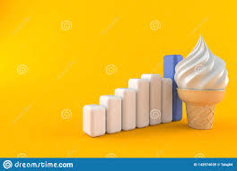 Ice Cream With Chart Stock Illustration Illustration Of