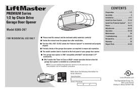 user manual liftmaster 8365 267 premium