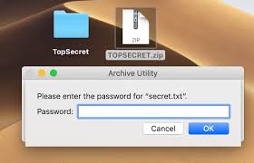 encrypted zip file using the terminal