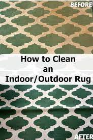 how to clean an indoor outdoor area rug