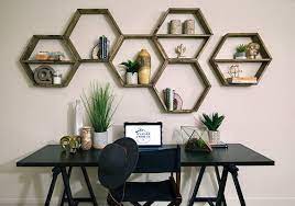 hexagon shelf geometric shelves