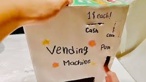 diy cardboard vending machine simple