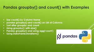 pandas groupby and count with