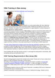 The cna competency examination is administered in a secure environment that has been get free information today! Cna Training In New Jersey By Becky Vallejo Issuu