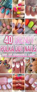 polka dot nails for an adorable look