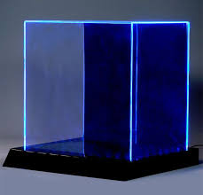 led lighted display case wall display