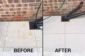 rust mark removal from porcelain tiles
