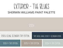 Exterior Blue Paint Color Scheme Blue