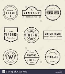 Vintage Logo Templates Stock Vector Art Illustration