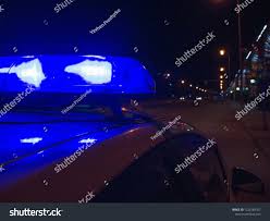 Police Car Lights Night Time Crime Stock Photo Edit Now