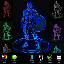 Marvel Captain America Night Light Avengers Style A For Sale Online Ebay