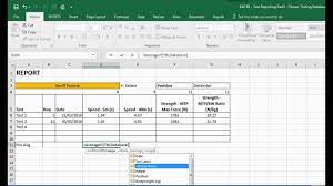 excel to automatically create reports