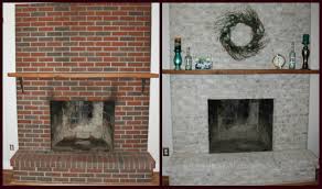 Fireplace Decorating Painting Brick