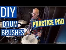 diy drum brushes practice pad any