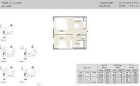 meraas la cote floor plan layout port