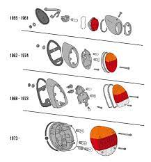 vw beetle tail lights herie parts