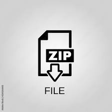 zip file icon zip file concept symbol