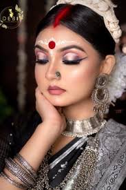 photo from black saree bridal makeup