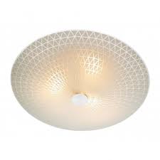 Colby Circular Frosted Glass Flush