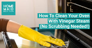 clean your oven with vinegar steam