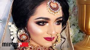 bridal makeup tutorial in zahid khan