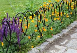 Scrollwork Border Fencing Wrought Iron