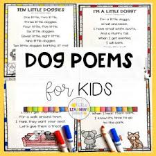 15 dog poems for kids little learning