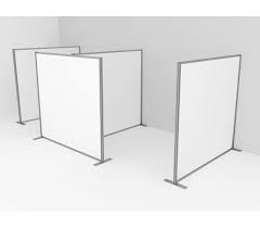 2m wide freestanding partition wall