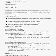 Sample Cover Letter And Resume For A Recruiter