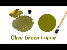 Make Olive Green Colour Colour Mixing