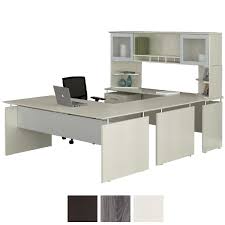 Commerical industrial home office furniture wholesale u shape laminate office desk with hutch. Medina Modern Executive U Shape Desk Set 3 Finish Colors