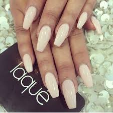 Acrylic nails can be short, medium or long, press on or glue on, be curved or square and there are styles for adults and adults will find fun acrylic nail designs too, including individually designed nails. Cream Colored Nails Beige Nails Coffin Shape Nails Nails