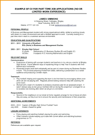 Resume For High School Student First Job Math Job Resume School