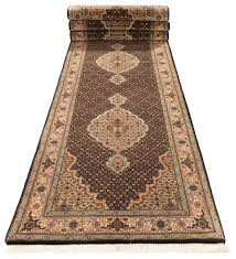 tabriz indian rug black 400 x 81 cm