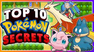 Top 10 SECRETS in the Pokémon Games! - YouTube