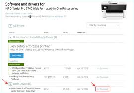 Select download to install the recommended printer software to complete setup. Download Driver For Hp Officejet Pro 7740 Driver Easy