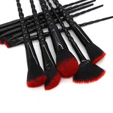 gothic black unicorn ombré makeup brush