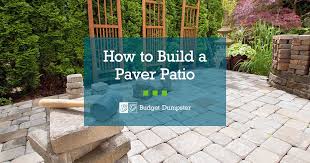 how to build a paver patio budget