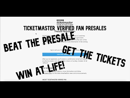 ticketmaster verified fan pres