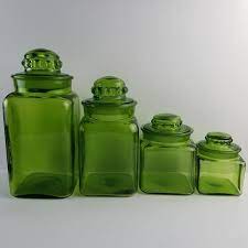 Vintage Emerald Green Glass Apothecary